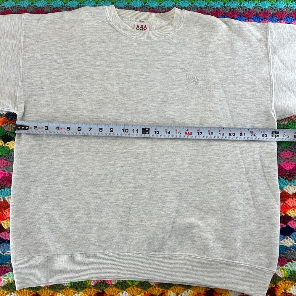Vintage 80s 90s USA Olympics JC Penney Heathered Embroidered Crewneck Sw… - Picture 5 of 15
